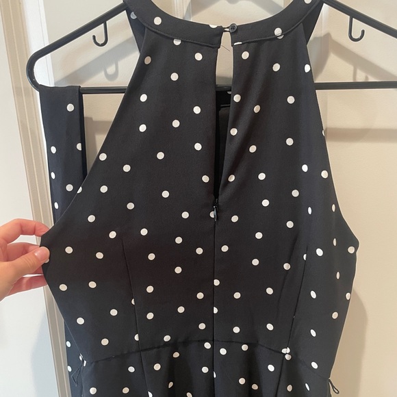 Banana Republic Polka Dot Capri Pant Jumpsuit Size 4 Petite - Picture 5 of 9